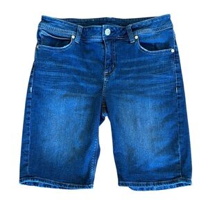 Seven7‎ Blue Bermuda Stretch Denim Jean Shorts Size 12